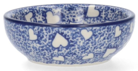 Bunzlau Serving Bowl 100 ml Ø 9 cm - White Hearts -Limited Edition-