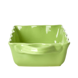 Rice Medium Stoneware Oven Dish in Neon Green