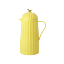 Rice Thermo with Gold Bird on Lid - Yellow - 1 liter
