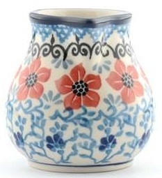 Bunzlau Creamer Jug 180 ml Red Violets