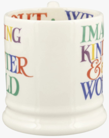 Emma Bridgewater Rainbow Toast Kindness & A Fair World 1/2 Pint Mug