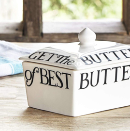 Emma Bridgewater Black Toast Half a Pound Small Butter Dish