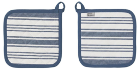 Ulster Weavers Heat Resistant Pot Mat - Denim Stripe - per stuk