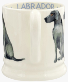 Emma Bridgewater Dogs Black Labrador 1/2 Pint Mug -zittend-