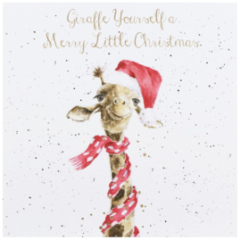 Wrendale Designs 'Giraffe Yourself' Dog Christmas Card Box Set - set van 8 kaarten