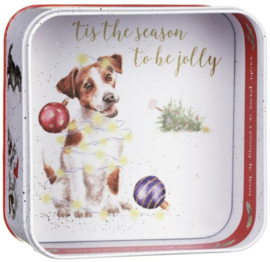 Wrendale Designs Christmas Tin 'Santa's Little Helpers'