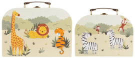 Sass & Belle Savannah Safari Suitcases - Set of 2