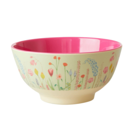 Rice Medium Melamine Bowl - Summer Flowers Print