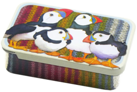 Emma Ball Mini Pocket Tin - Puffins