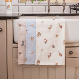 Wrendale Designs 'Woodlanders' Woodland Animal Tea Towel