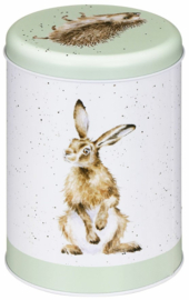 Wrendale Designs Round Canister 'The Country Set' Country Animal -green-