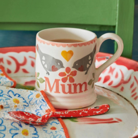 Emma Bridgewater Lovebirds Coral Mum - 1/2 Pint Mug *b-keuze*