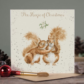 Wrendale Designs 'The Magic of Christmas' Squirrel Christmas Card