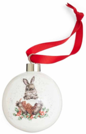 Wrendale Designs 'Merry Little Xmas' Christmas Bauble