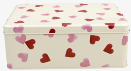 Emma Bridgewater Pink Hearts Rectangular Tin