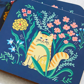 Ulster Weavers Coasters - Marmalade Meadow - set of 4