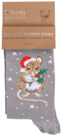 Wrendale Designs Socks 'Christmouse' Mouse - Dames maat 37–41