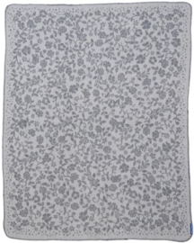 Bunzlau Plaid Summer Breeze Grey 100% Woolblend 140 x 180 cm