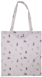 Wrendale Designs 'A Dog's Life' Foldable Shopper Bag - nieuw