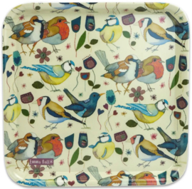 Emma Ball Square Tray - Stitched Birdies