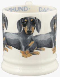 Emma Bridgewater Dogs Black & Tan Dachshund 1/2 Pint Mug