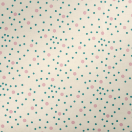 Rice Cream Connecting the Dots Printed Oilcloth