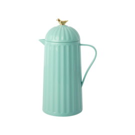 Rice Thermo with Gold Bird on Lid - Dark Mint - 1 liter