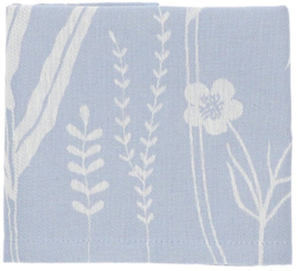 Bunzlau Tea Towel Wild Flowers Grey-Blue