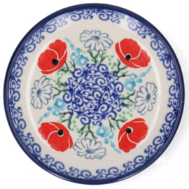 Bunzlau Teabag Dish Ø 10 cm - Poppy Garden -Limited Edition-