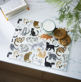 Ulster Weavers Glass Worktop Saver - Feline Friends