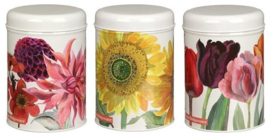 Emma Bridgewater Flowers set of 3 Caddy Tins