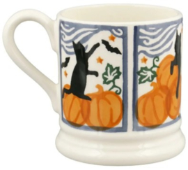 Emma Bridgewater - The Wise Witches - Cats & Pumpkins - 1/2 Pint Mug
