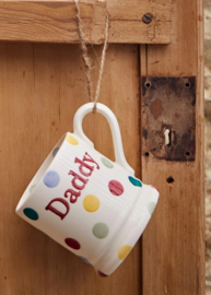 Emma Bridgewater Polka Dot - Daddy - 1/2 Pint Mug -kleine letters-