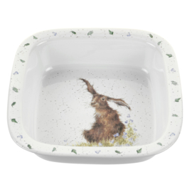 Wrendale Designs Square Oven Dish Hare