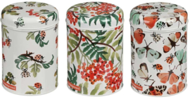 Emma Bridgewater All Creatures Great & Small Set Of 3 Round Tin Caddies Boxed