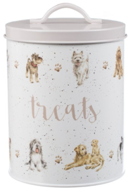 Wrendale Designs Dog Treat Tin -grey-