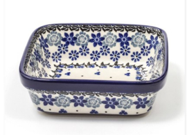 Bunzlau Square Bowl 350 ml 13 x 13 cm Belle Fleur