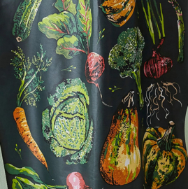 Ulster Weavers Biodegradable Oil cloth Apron - Vegetable Medley