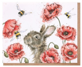 Wrendale Designs 'Let it Bee' Rabbit Card