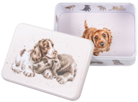 Wrendale Designs Rectangular Tin 'A Dogs Life' -cream-
