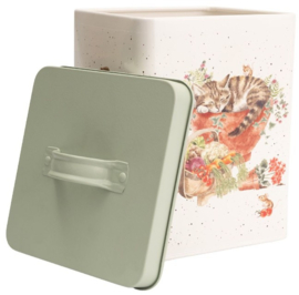 Wrendale Designs Garden Storage Tin -green-