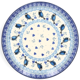 Bunzlau Plate Ø 25,5 cm Blue Bird -Limited Edition-