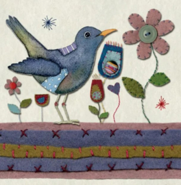 Emma Ball Mini Cards - Stitched Birdies - set van 10 met envelop