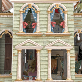Me&McQ - 3D Wenskaart - Doll’s House - Happy Birthday