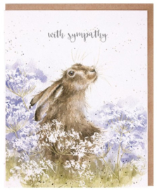 Wrendale Designs 'Hare for You' Sympathy Card