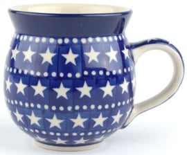 Bunzlau Farmers Mug 300 ml Blue Stars
