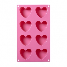 Rice Heart Shaped Silicone Baking Mold in Assorted Colors
