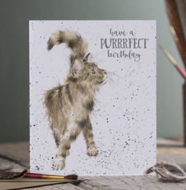 Wrendale Designs 'Just Purrrfect' Cat Birthday Card