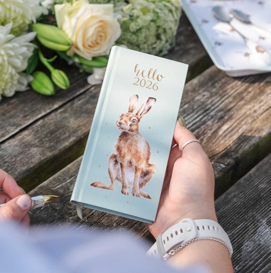 Wrendale Designs Slim Diary 2026- stevige flexibele kaft