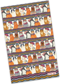 Emma Ball Cotton Tea Towel - Cats in Hats